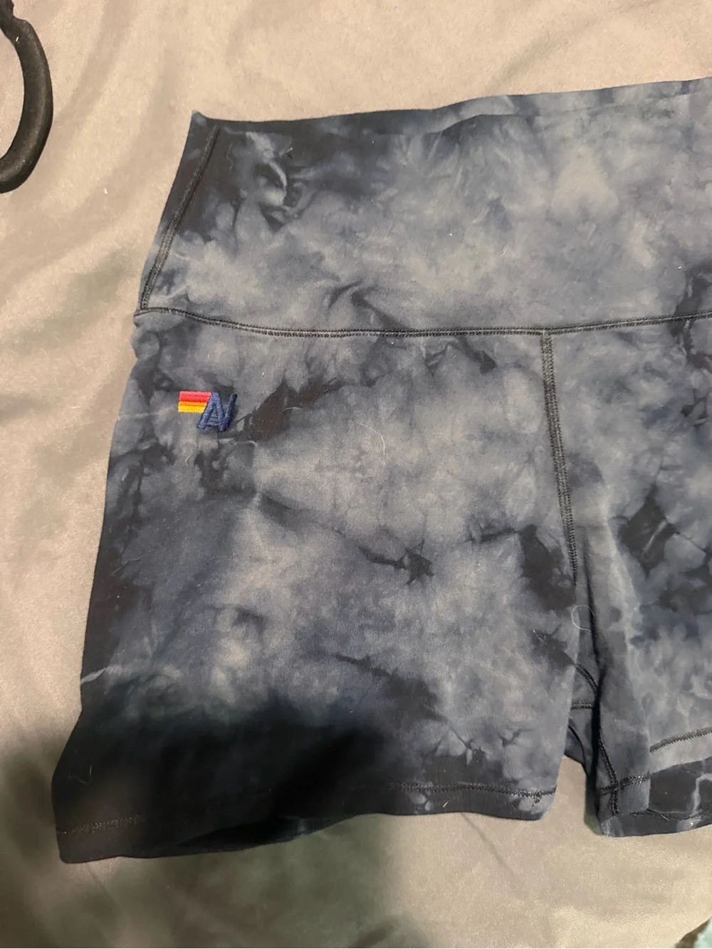 Aviator Nation Tie-Dye High-Waist Athletic Shorts